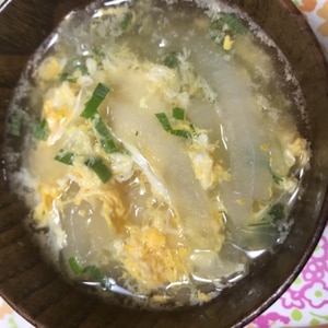 玉ねぎいっぱい卵スープ